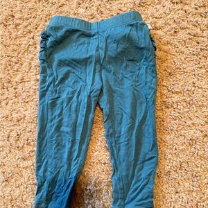 Posh Peanut Teal Ruffle Leggings